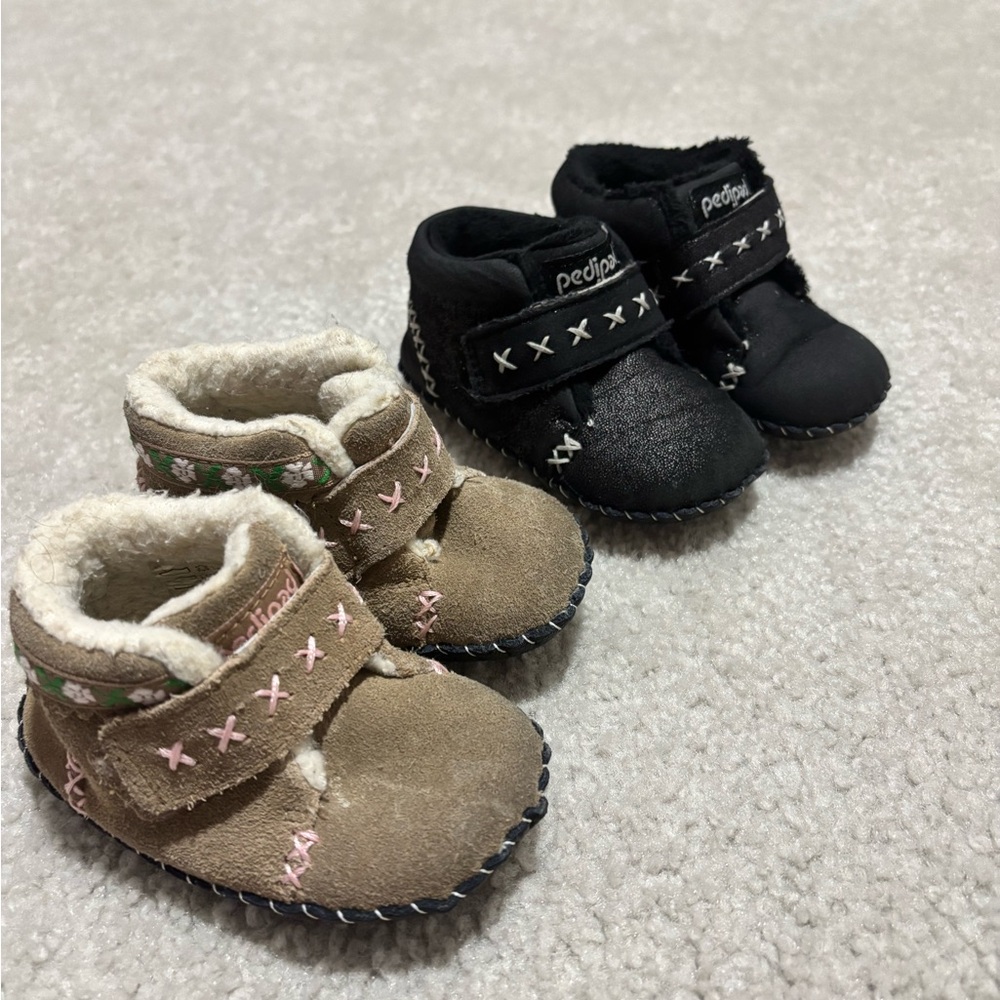 Pediped Baby Walker Shoes - Black and Brown